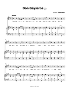 Don Gayseros(I), by Schubert, D.93 No.1, in A Major Piano, Vocal scores gallery preview page 3