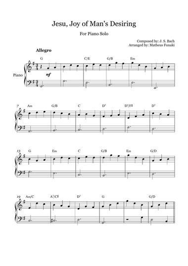 Jesu, Joy of Man's Desiring