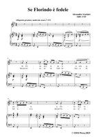 A. Scarlatti-Se Florindo è fedele,in G Major Piano, Vocal scores gallery preview page 3