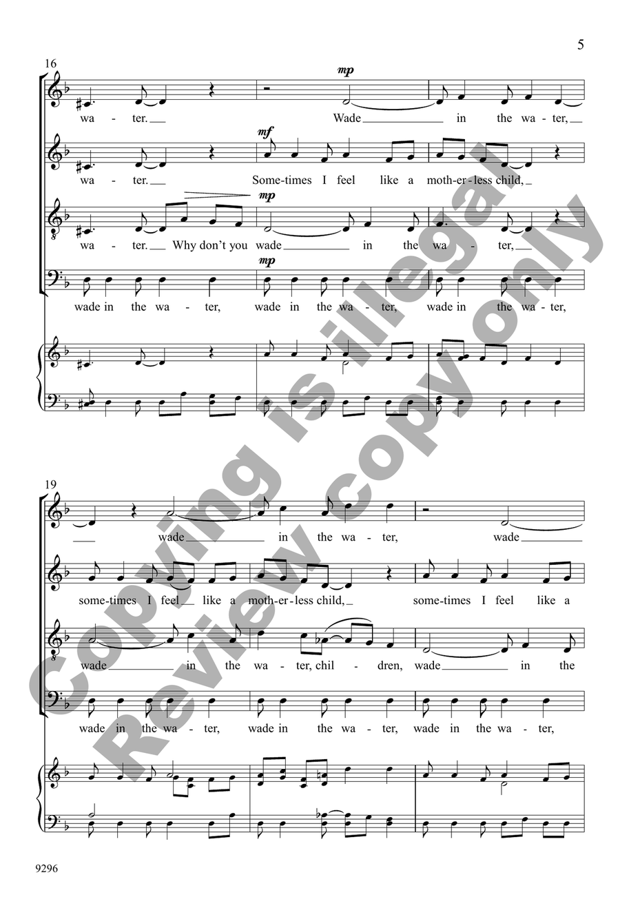 Spiritual Quodlibets I-V (Choral Score) 4-Part - Sheet Music page 5