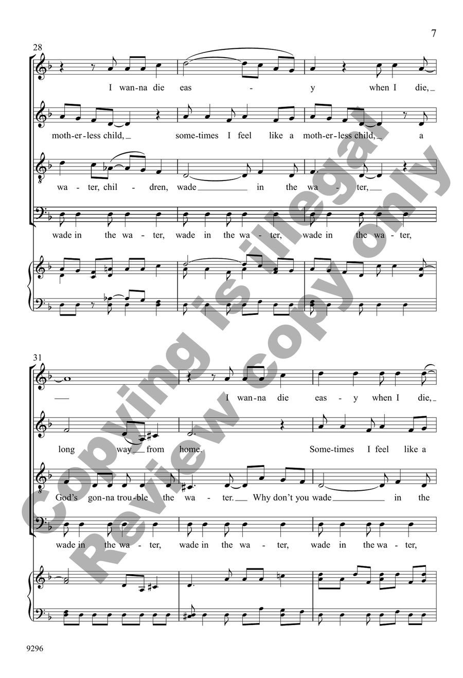 Spiritual Quodlibets I-V (Choral Score) 4-Part - Sheet Music page 7