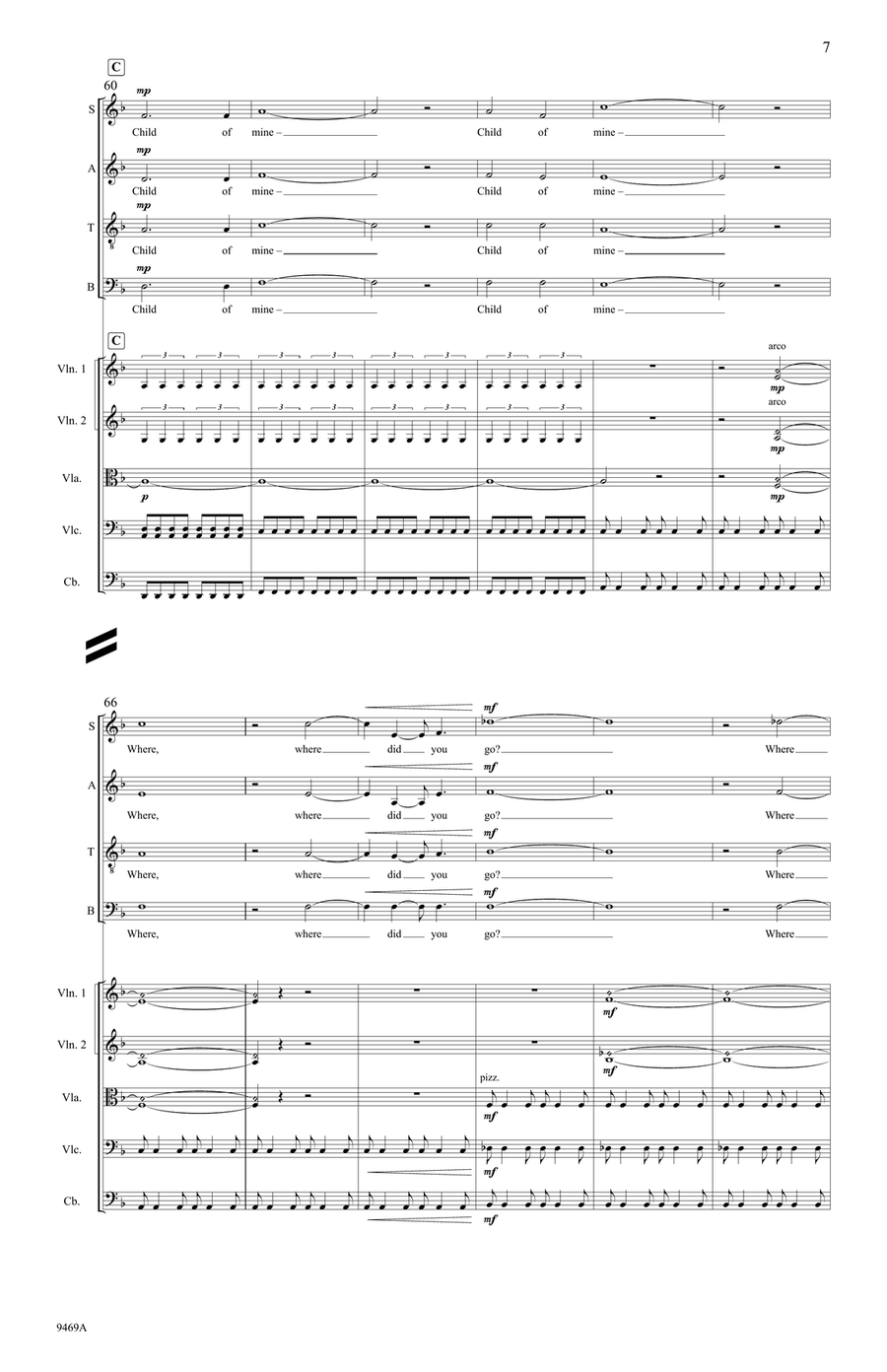 Requiem in the Light (String Quintet Score) Choir - Sheet Music page 6