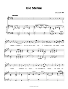 Die Sterne, by Schubert, D.684, in E Major Piano, Vocal scores gallery preview page 3