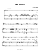 Die Sterne, by Schubert, D.684, in G flat Major Piano, Vocal scores gallery preview page 3