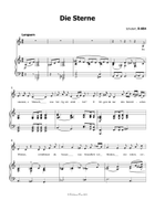 Die Sterne, by Schubert, D.684, in C Major Piano, Vocal scores gallery preview page 3