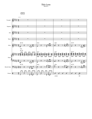 This Love - Score Only