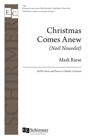 Christmas Comes Anew (Downloadable Choral Part-No Piano)