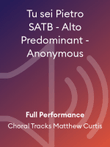 Tu sei Pietro SATB - Alto Predominant - Anonymous