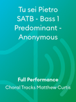 Tu sei Pietro SATB - Bass 1 Predominant - Anonymous