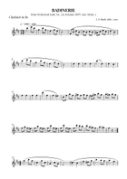 Badinerie (BWV 1067) – Easy Clarinet and Bassoon (with Chords) Bassoon scores gallery preview page 3