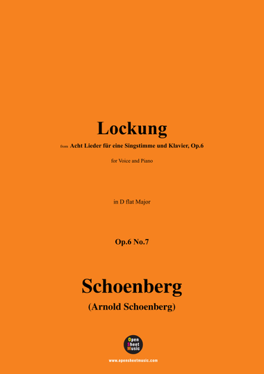 Schoenberg-Lockung,in D flat Major