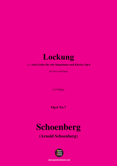 Schoenberg-Lockung,in E Major