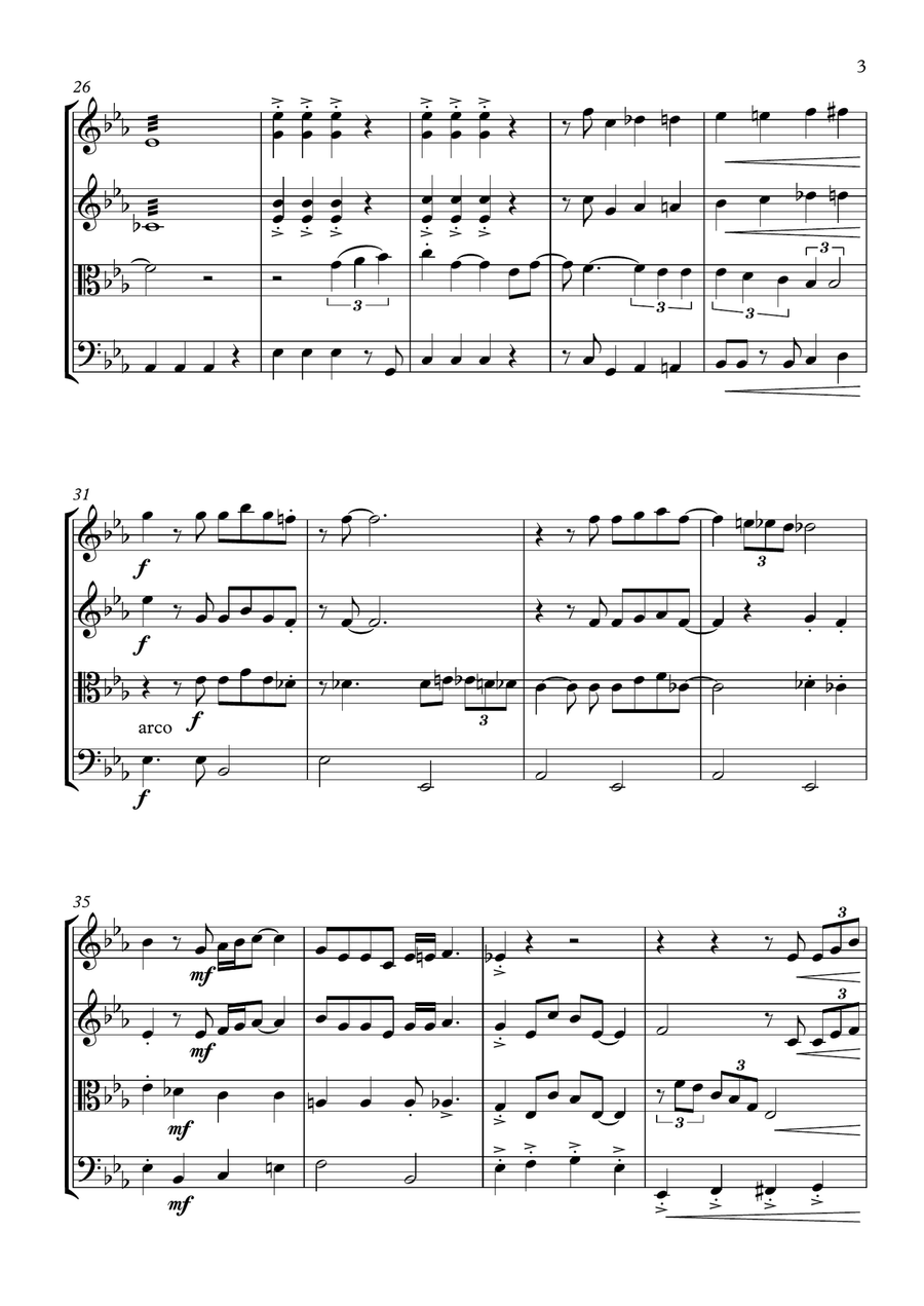 If I Didn't Have You by Randy Newman String Quartet - Digital Sheet Music page 3