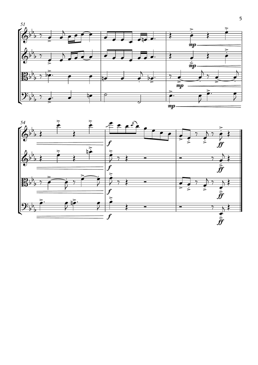 If I Didn't Have You by Randy Newman String Quartet - Digital Sheet Music page 5
