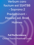 Verbum caro factum est SSATBB - Soprano 2 Predominant - Hassler, ed. Brad Holmes