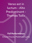 Versa est in luctum - Alto Predominant - Thomas Tallis