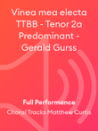Vinea mea electa TTBB - Tenor 2a Predominant - Gerald Gurss