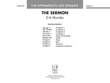 The Sermon: Score