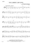 The Lumber Camp Song: Violin 3 (Viola T.C.)