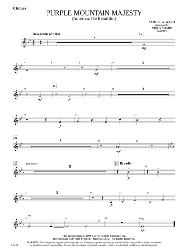 Purple Mountain Majesty (America, The Beautiful): Chimes