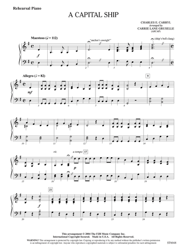 A Capital Ship: Rehearsal Piano