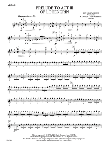 Prelude to Act III of Lohengrin: Violin 2