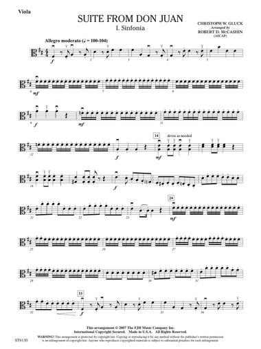 Suite from Don Juan: Viola