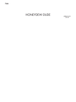 Honeydew Dude: Piano