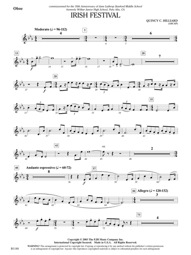 Irish Festival: Oboe