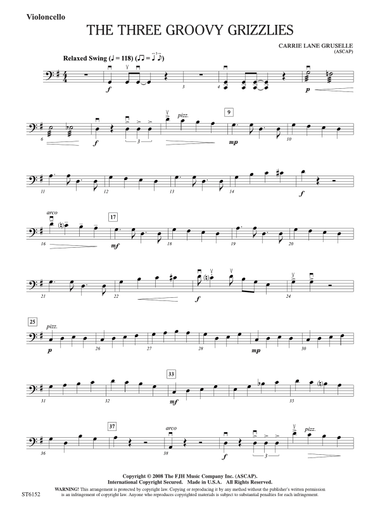 The Three Groovy Grizzlies: Violoncello