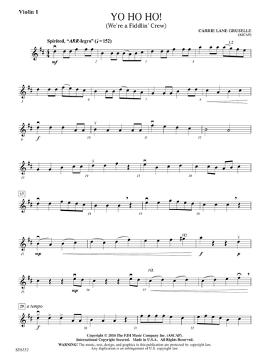Yo Ho Ho!: Violin 1