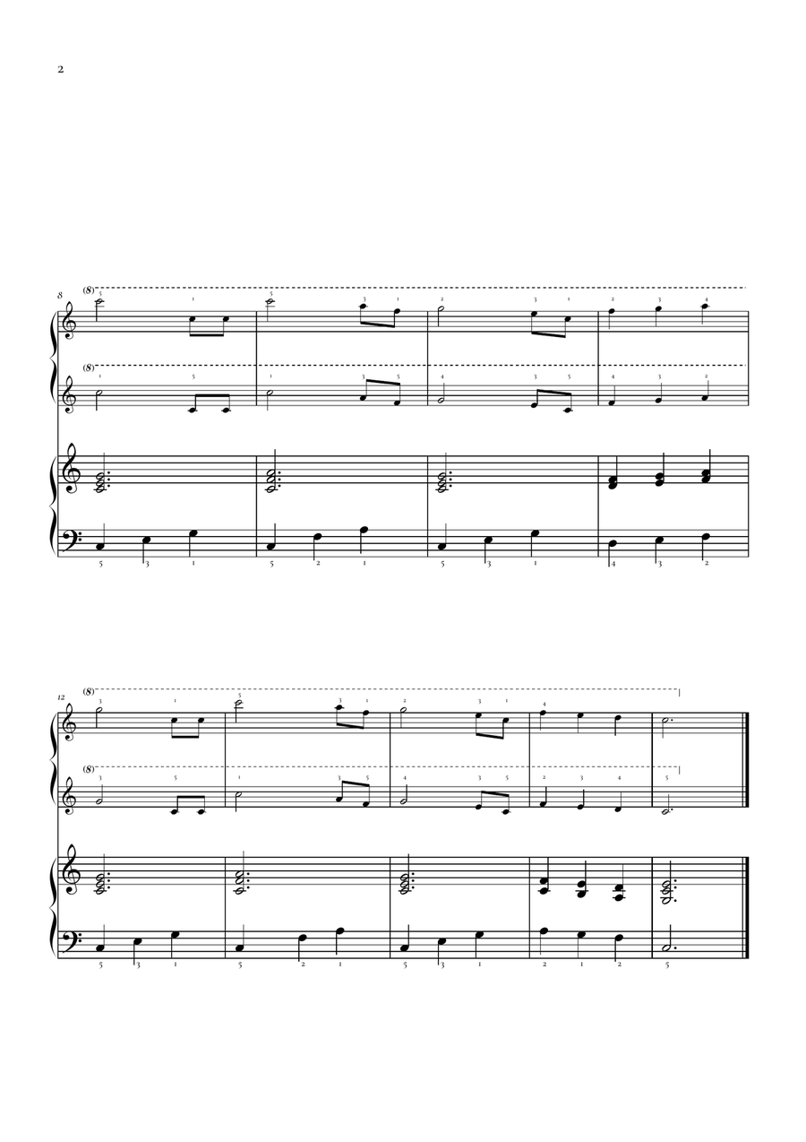 Lullaby (Wiegenlied - Op. 49, N°4) by Johannes Brahms Chamber Music - Digital Sheet Music page 2