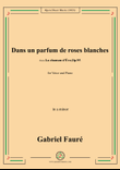 G. Fauré-Dans un parfum de roses blanches,in a minor