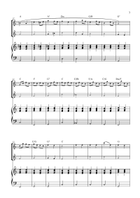 Badinerie (BWV 1067) - Easy Flute, Violin and Piano (with Chords) Flute scores gallery preview page 3