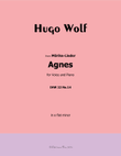 Agnes, by Hugo Wolf, IHW 22 No.14, in e flat minor