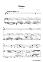 G. Fauré-Spleen,in e minor Piano, Vocal scores gallery preview page 3