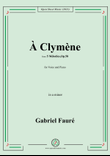G. Fauré-À Clymène,in a minor