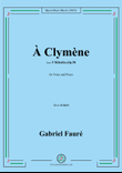 G. Fauré-À Clymène,in c minor