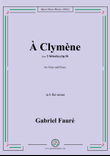 G. Fauré-À Clymène,in b flat minor