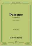G. Fauré-Danseuse,in e flat minor