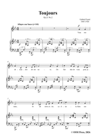 G. Fauré-Toujours,in e minor Piano, Vocal scores gallery preview page 3
