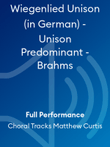 Wiegenlied Unison (in German) - Unison Predominant - Brahms