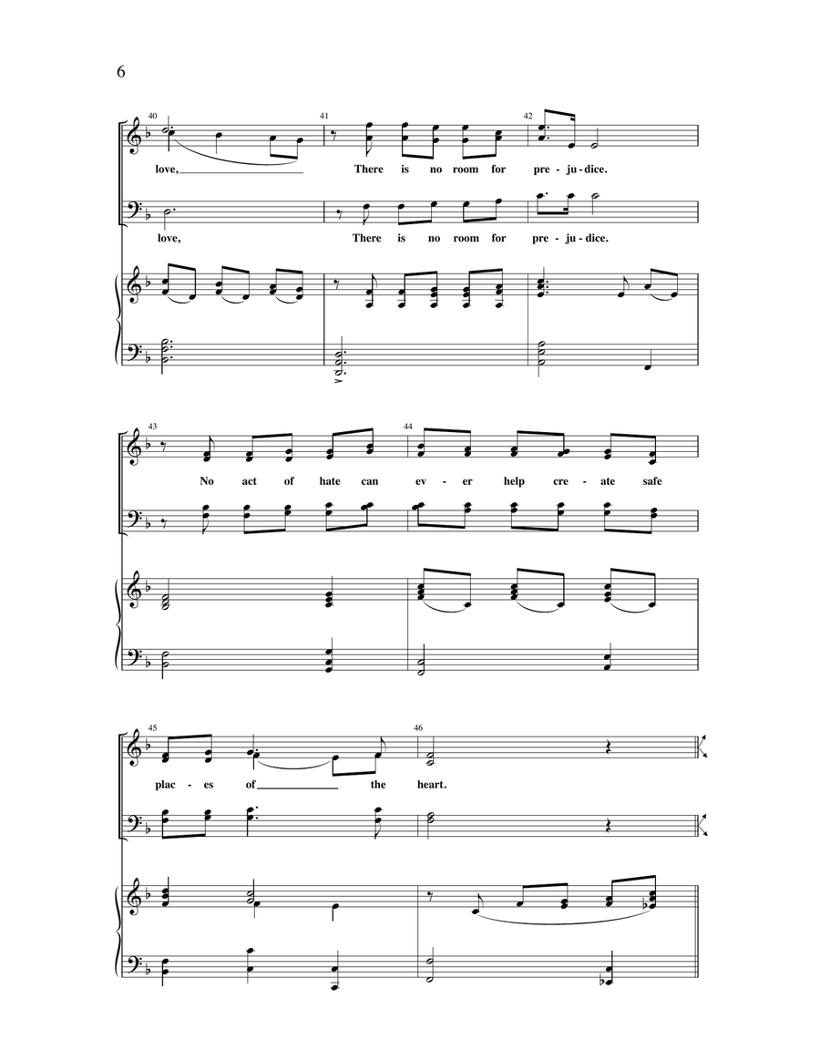 Safe Places Of The Heart 4-Part - Digital Sheet Music page 5