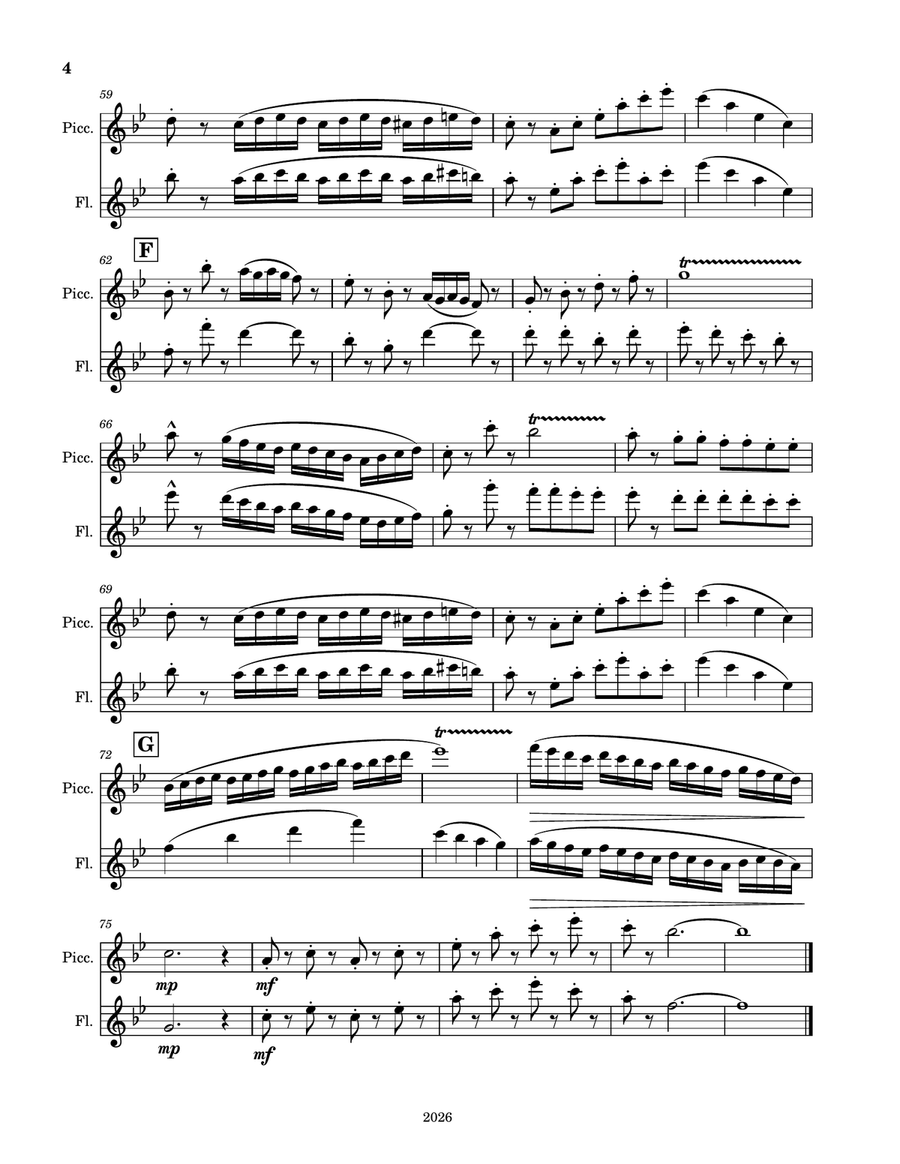 Tweeting Birds by Eric Bingham-Kumpf Woodwind Duet - Digital Sheet Music page 4