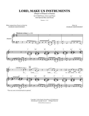 Lord, Make Us Instruments (Prayer of Francis of Assisi)