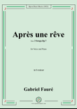 G. Fauré-Après une rêve,in b minor