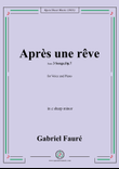 G. Fauré-Après une rêve,in c sharp minor