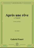 G. Fauré-Après une rêve,in e minor