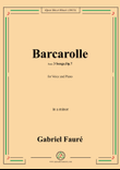 G. Fauré-Barcarolle,in a minor