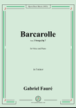 G. Fauré-Barcarolle,in f minor